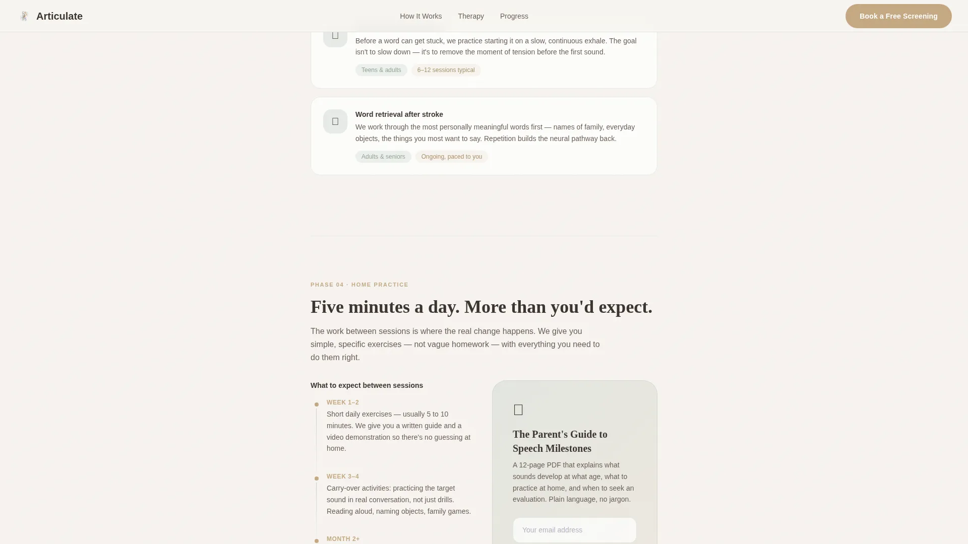 Speech Pathologist Landing Page Template