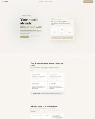 Speech Pathologist Landing Page Template