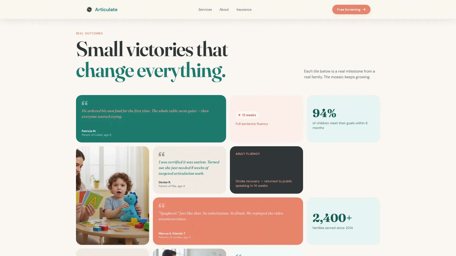 Speech Pathologist Landing Page Template