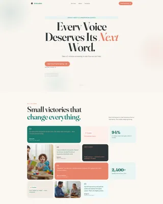 Speech Pathologist Landing Page Template