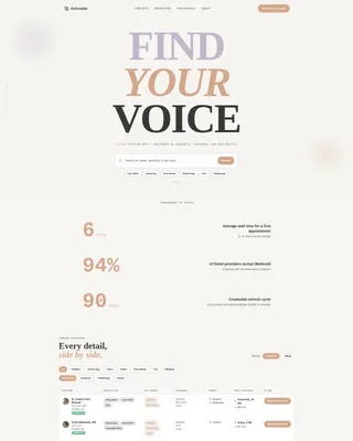 Speech Pathologist Directory Landing Page Template