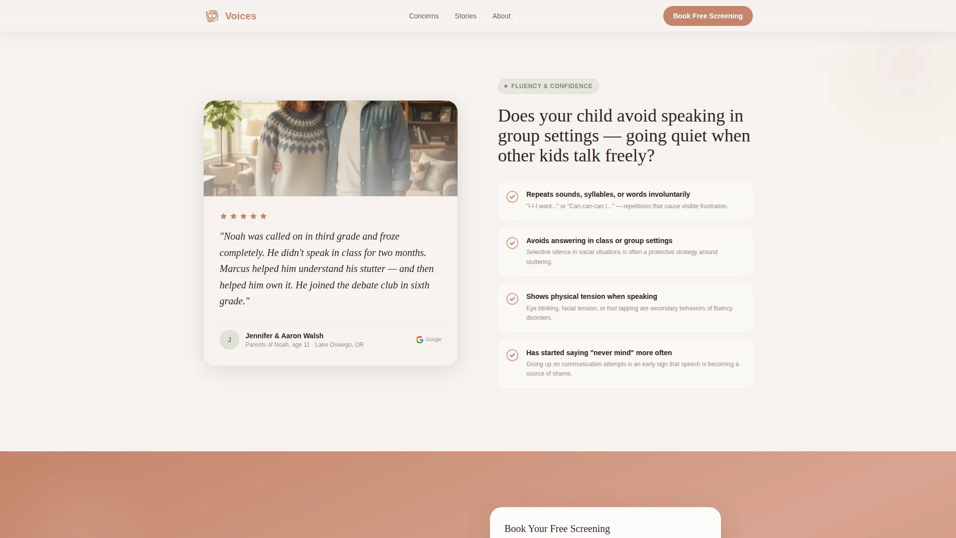 Speech Pathologist Landing Page Template