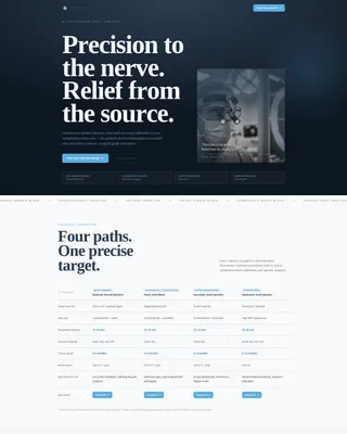 Spinal Injection Clinic Landing Page Template