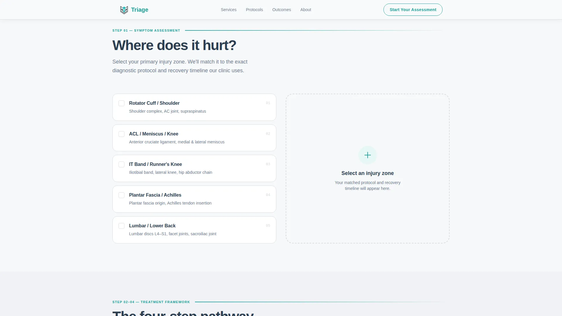 Sports Medicine Clinic Landing Page Template