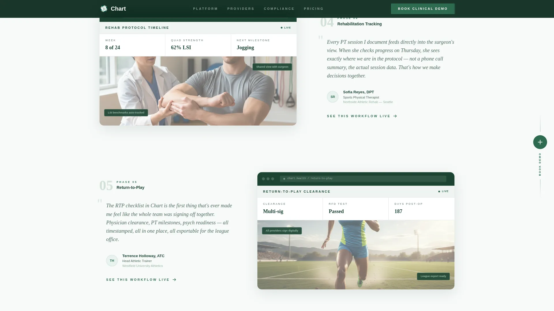 Sports Medicine EMR Landing Page Template
