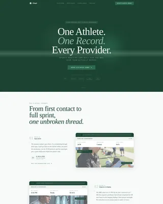 Sports Medicine EMR Landing Page Template