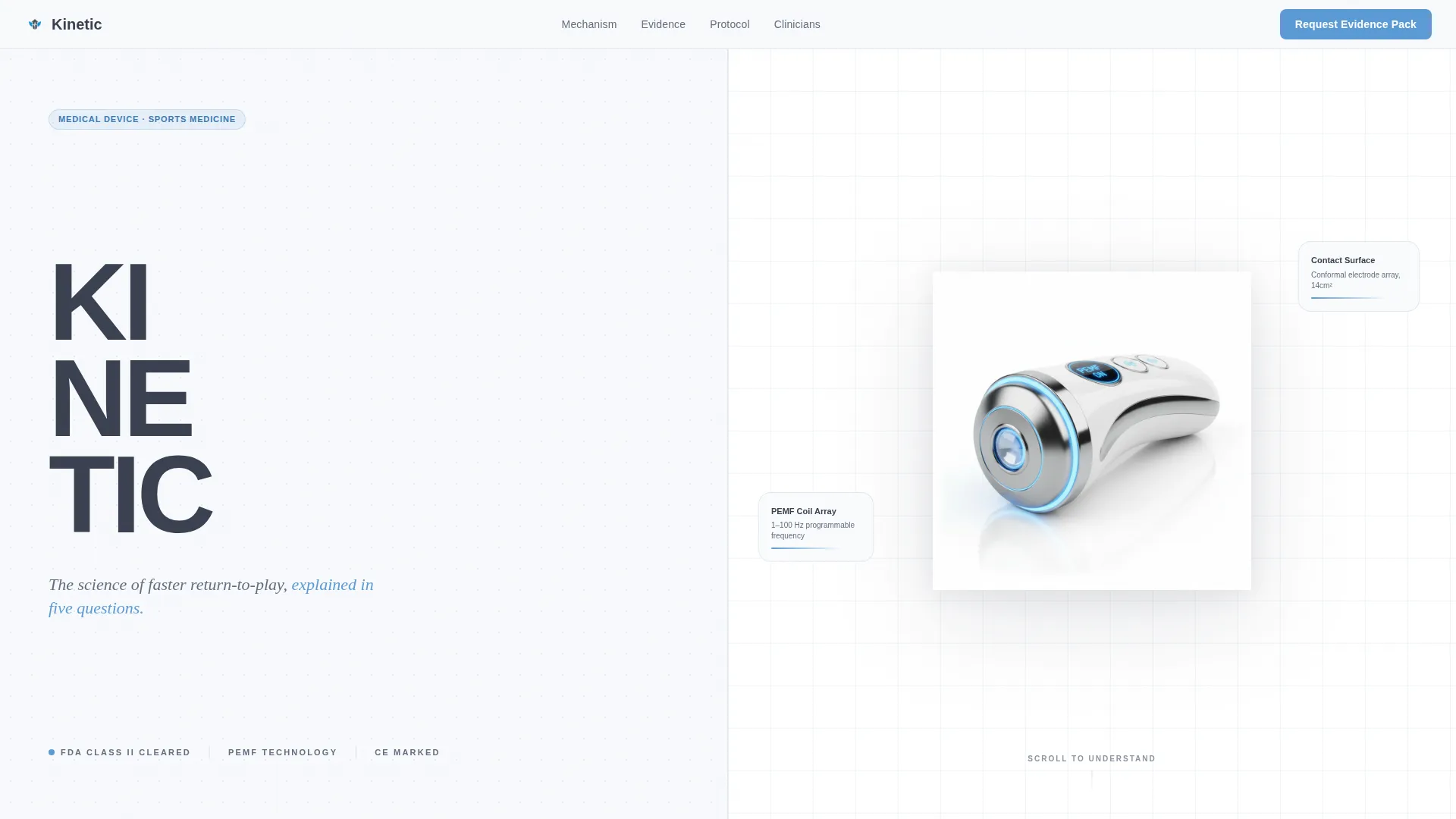 Sports Medicine Medical Device Landing Page Template
