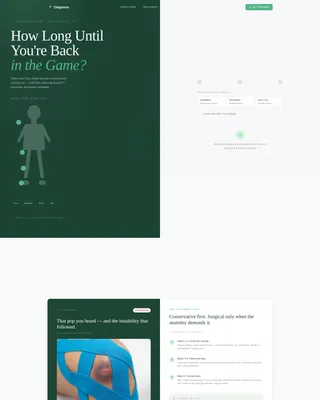 Sports Medicine Landing Page Template
