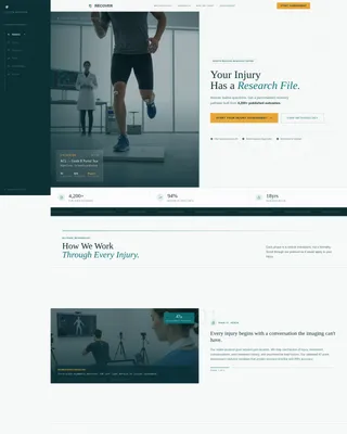 Sports Medicine Research Center Landing Page Template