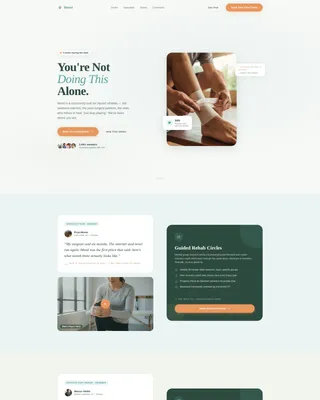 Sports Medicine Community Landing Page Template