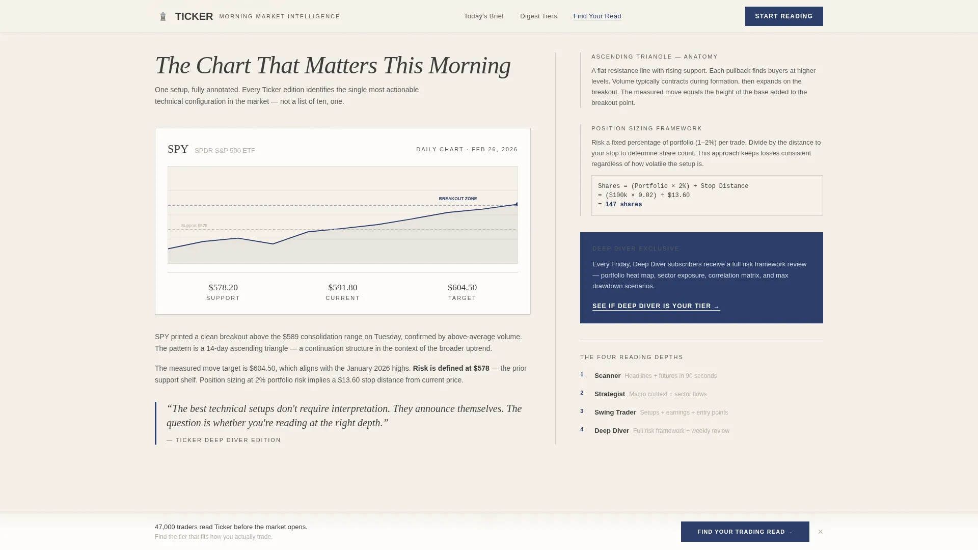 Stock Market & Trading Newsletter Specialist Blog Website Template