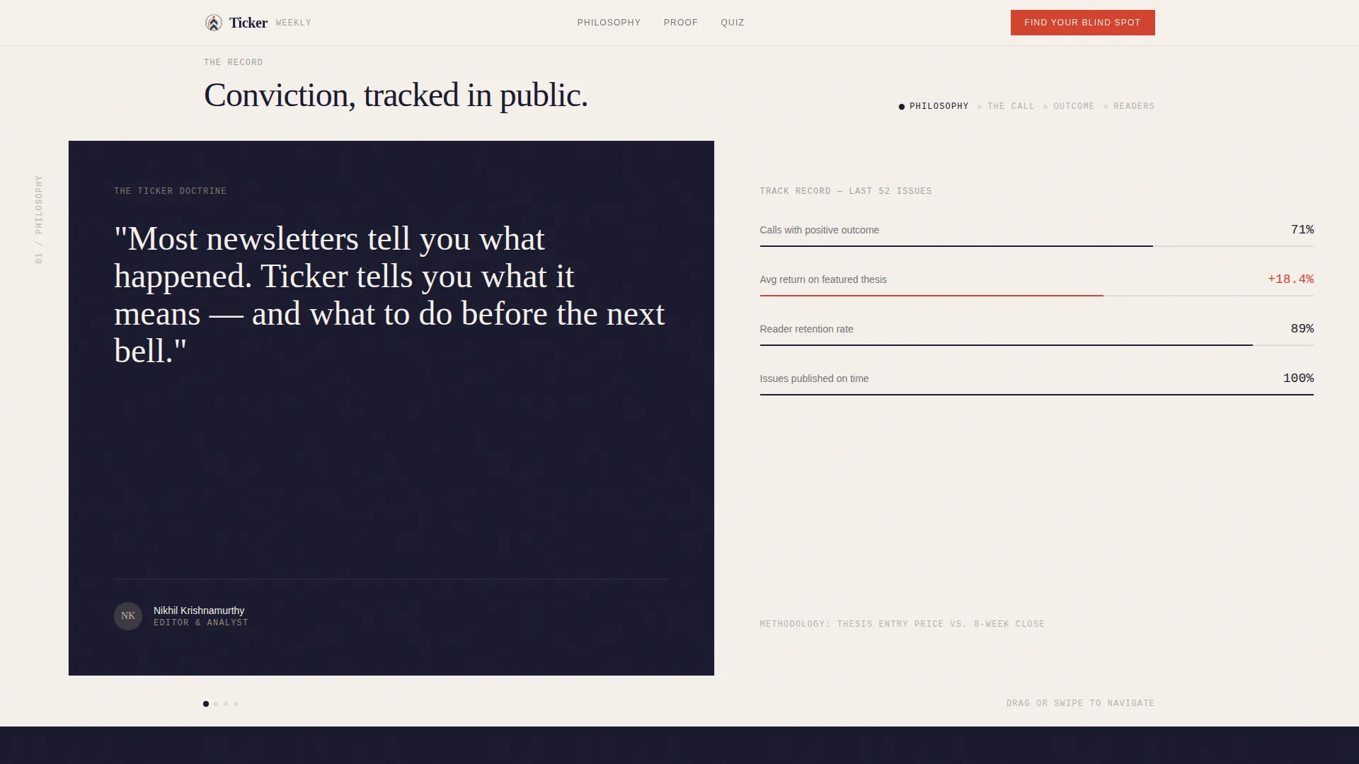 Stock Market & Trading Newsletter Blog Website Template