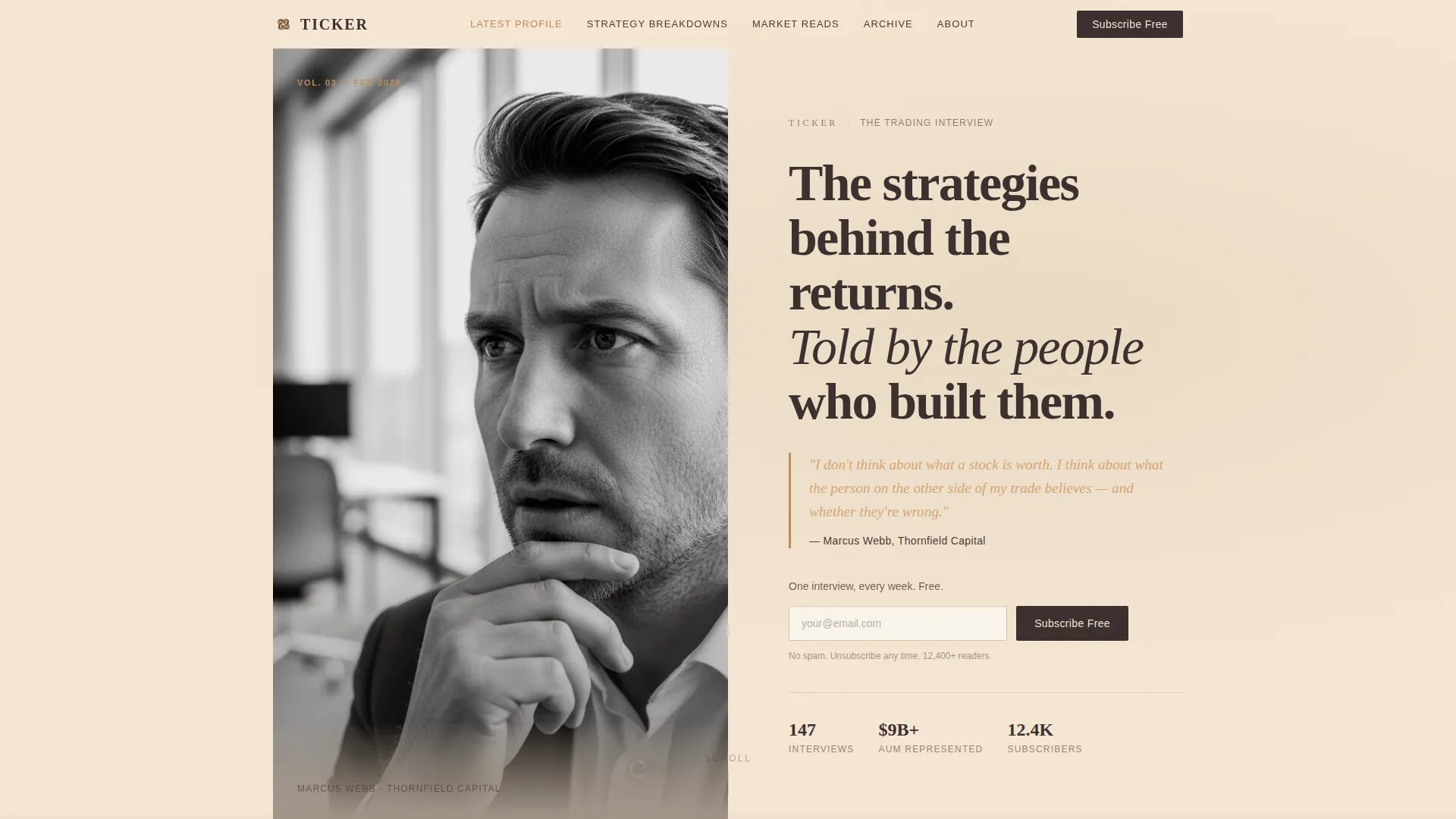 Stock Market & Trading Newsletter Advanced Blog Website Template