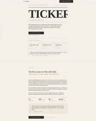 Premium Stock Trading Landing Page Template