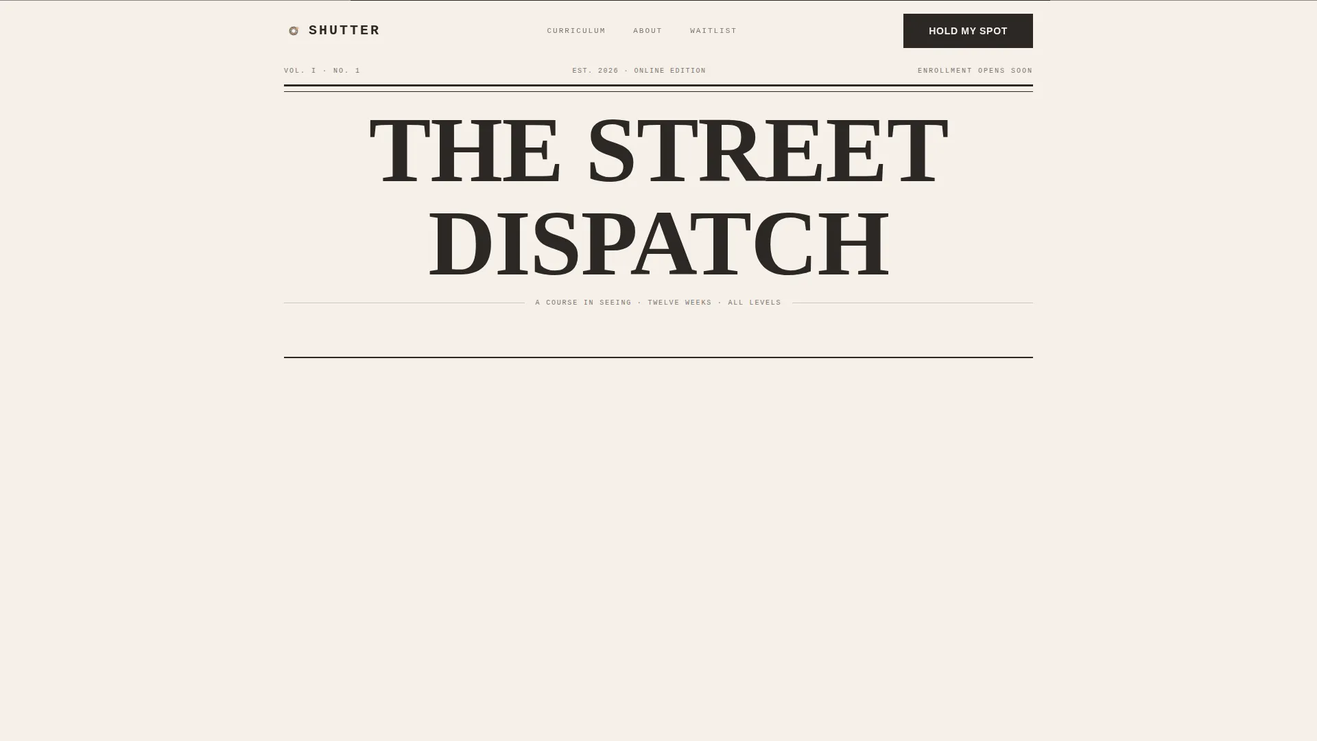 Editorial Streetphotography | Free Website Template | Rocket