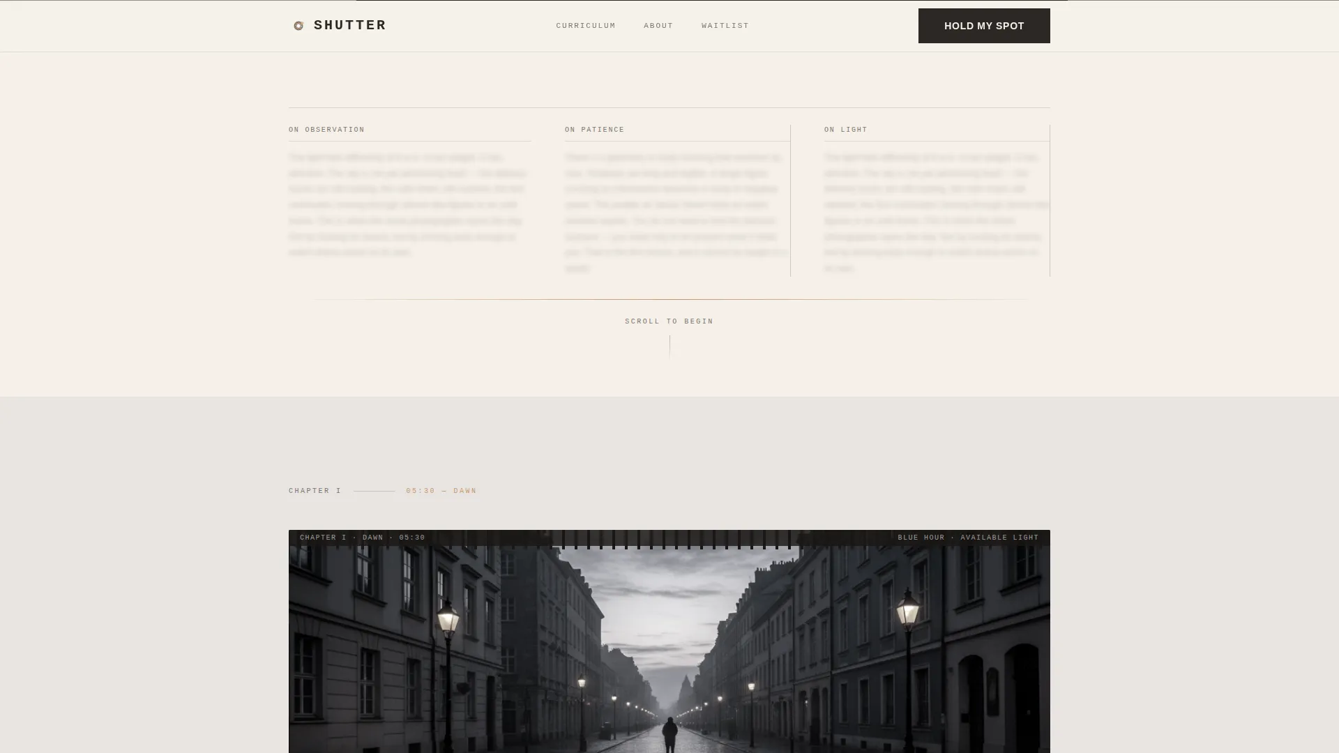 Editorial Streetphotography | Free Website Template | Rocket