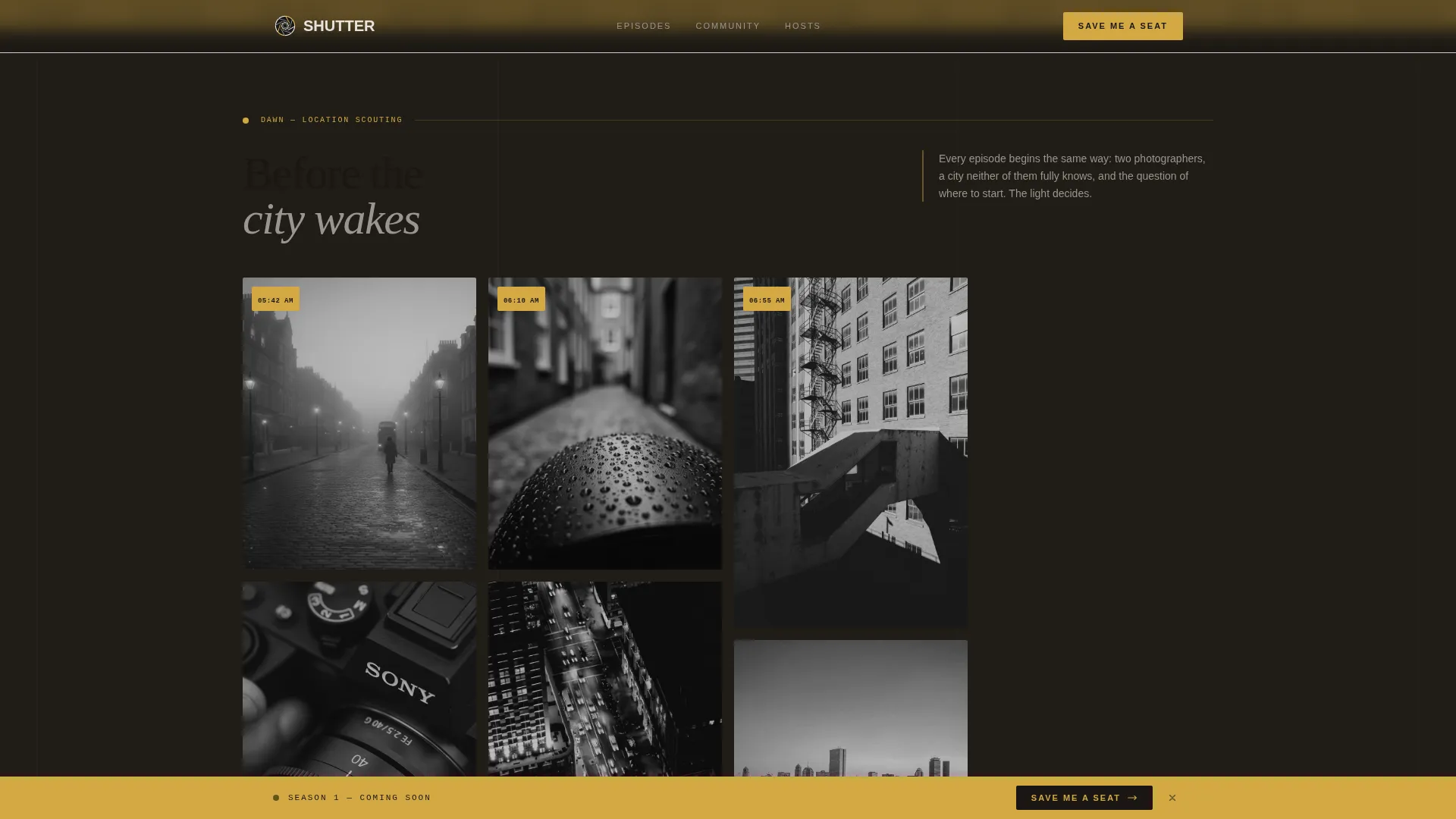 Cinematic Streetphotography | Free Website Template | Rocket