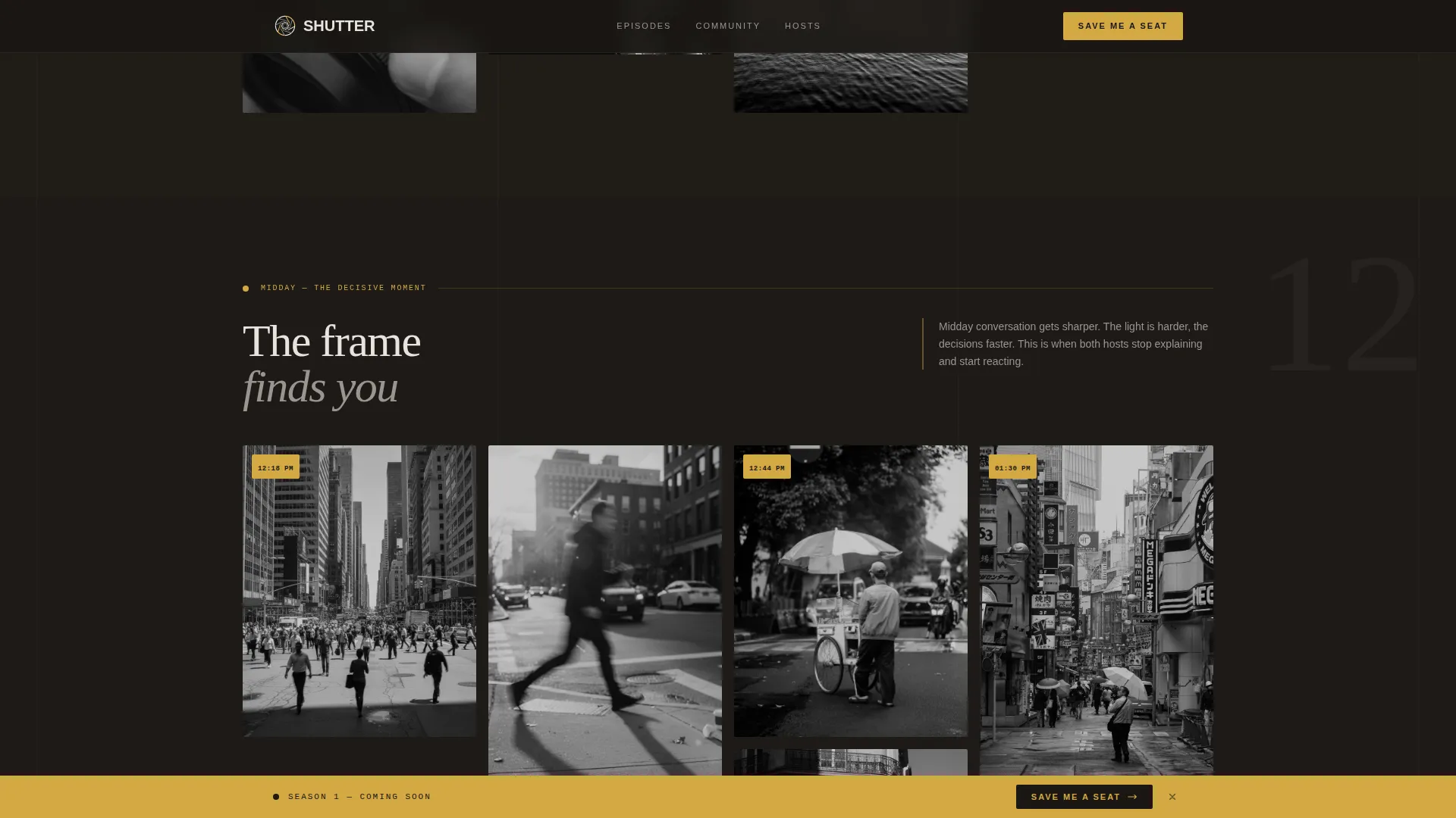 Cinematic Streetphotography | Free Website Template | Rocket