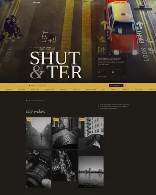 Cinematic Streetphotography | Free Website Template | Rocket