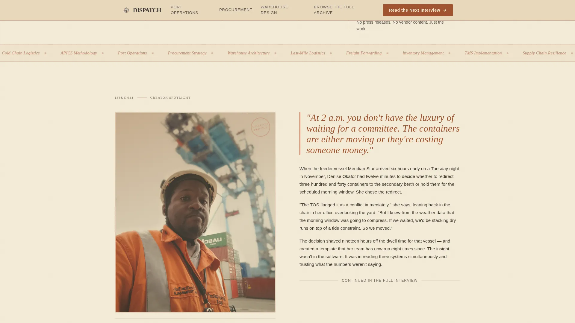 Logistics Newsletter Landing Page Template