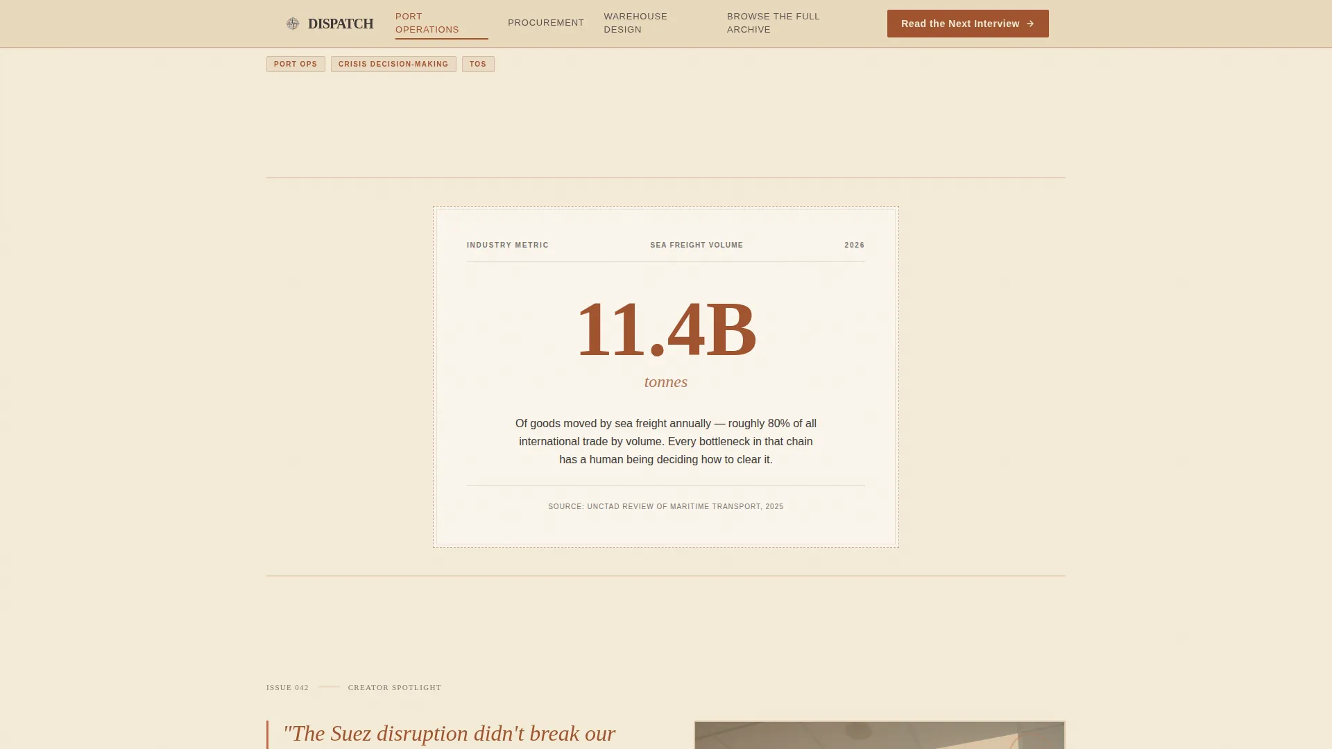 Logistics Newsletter Landing Page Template