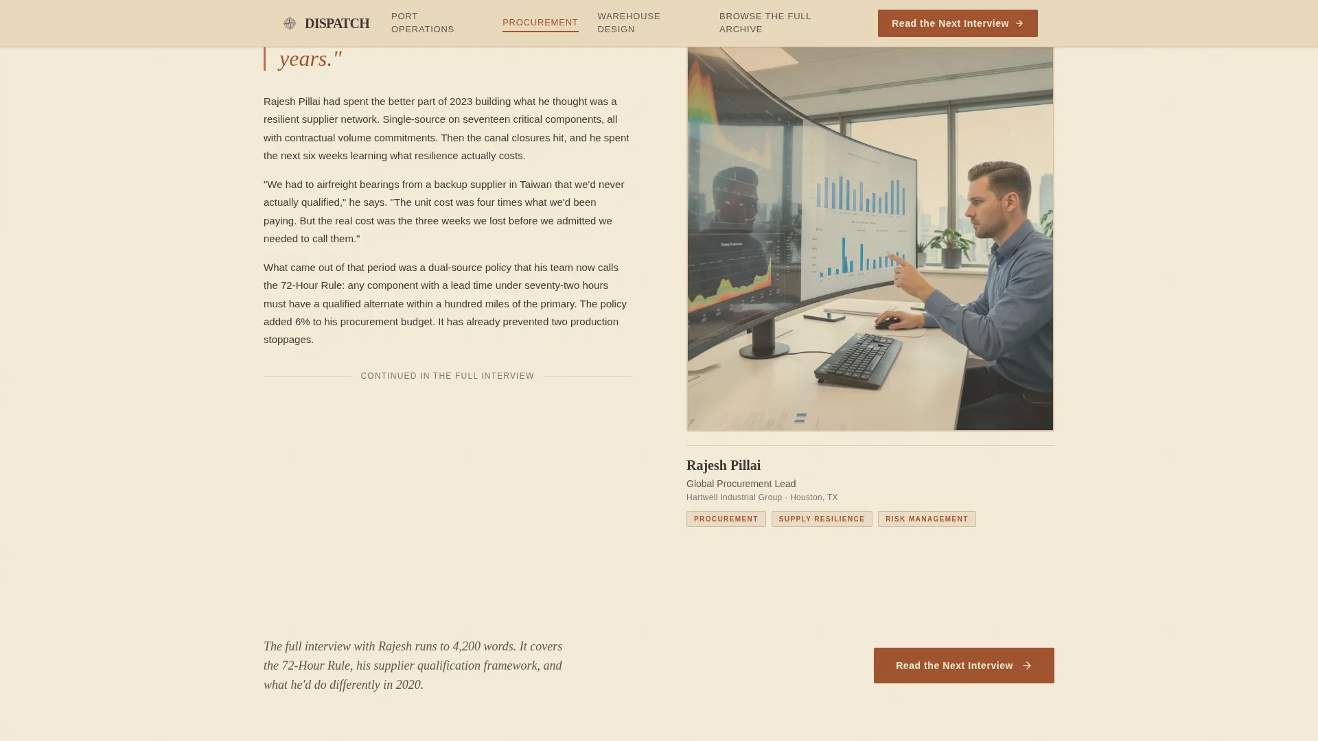 Logistics Newsletter Landing Page Template