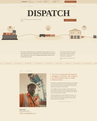 Logistics Newsletter Landing Page Template