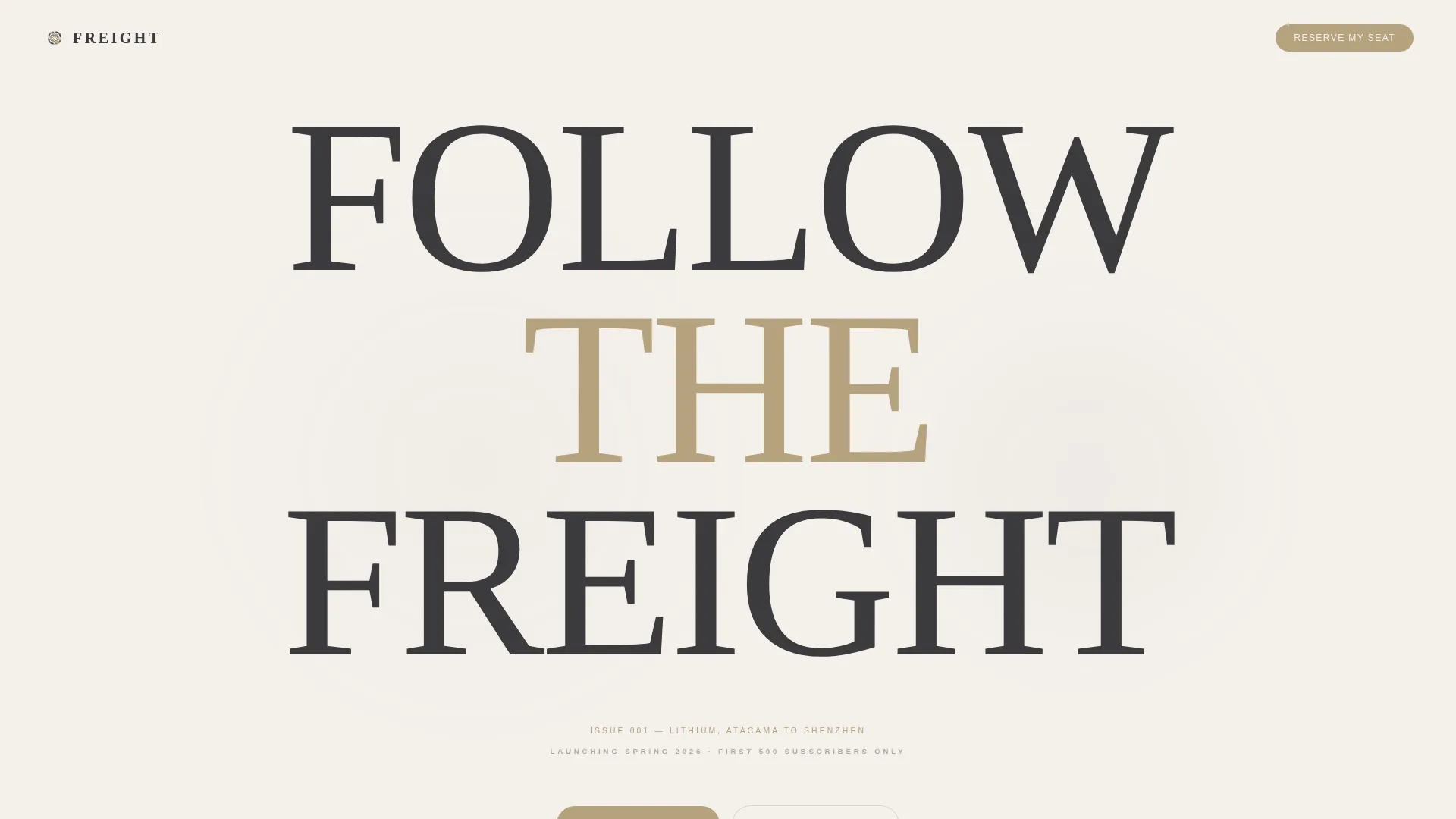Supply Chain & Logistics Newsletter Pre-Launch Website Template