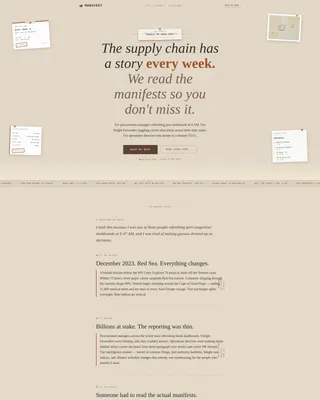 Supply Chain & Logistics Newsletter Specialist Pre-Launch Website Template