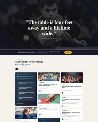 Hobby & Passion Content Blog Website Template