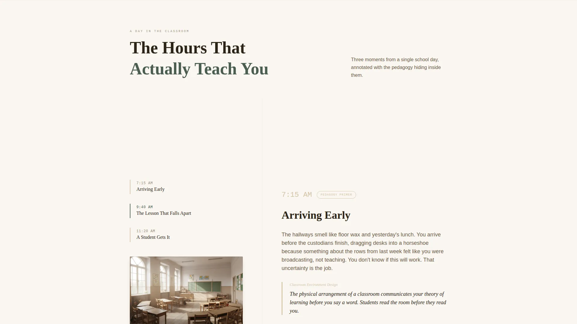 Teaching & Pedagogy Blog Landing Page Template