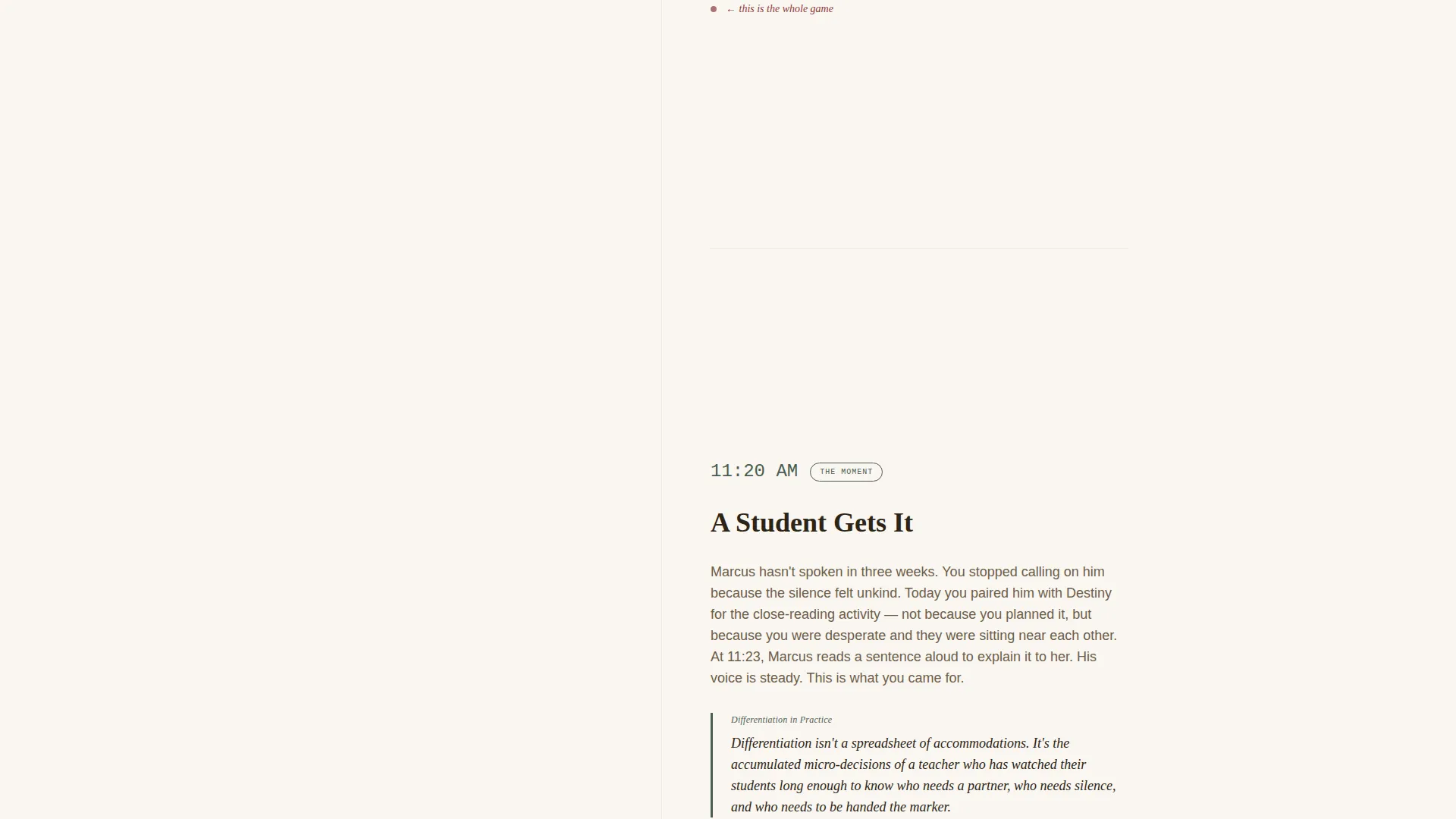 Teaching & Pedagogy Blog Landing Page Template