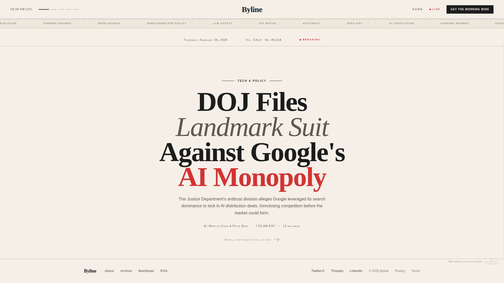 News & Magazine Blog Website Template