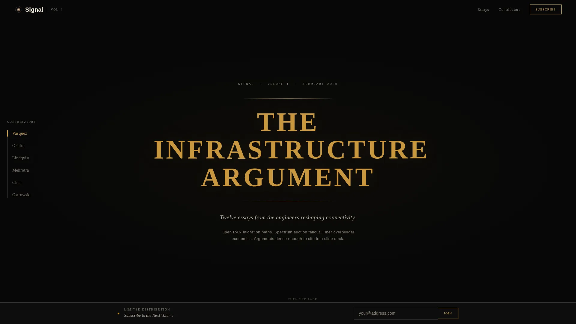 Telecom Thought Leadership Editorial Landing Page