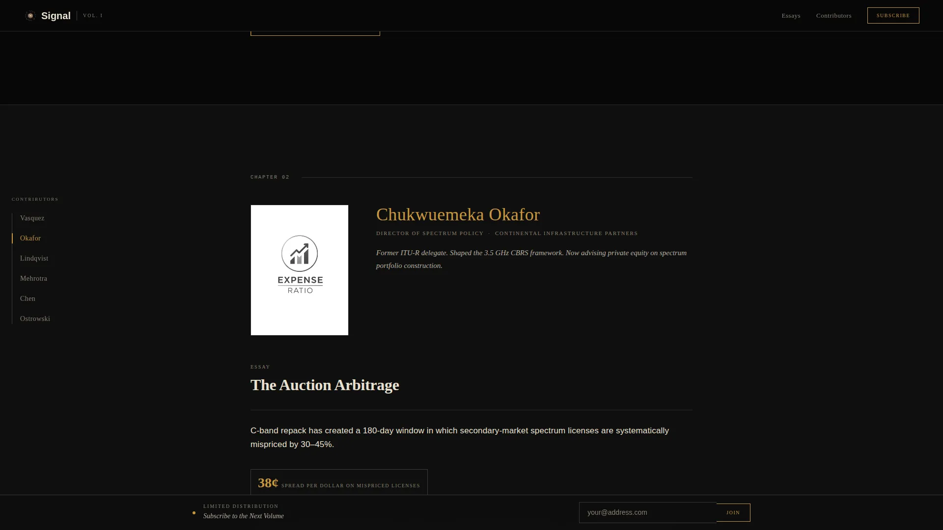 Telecom Thought Leadership Editorial Landing Page
