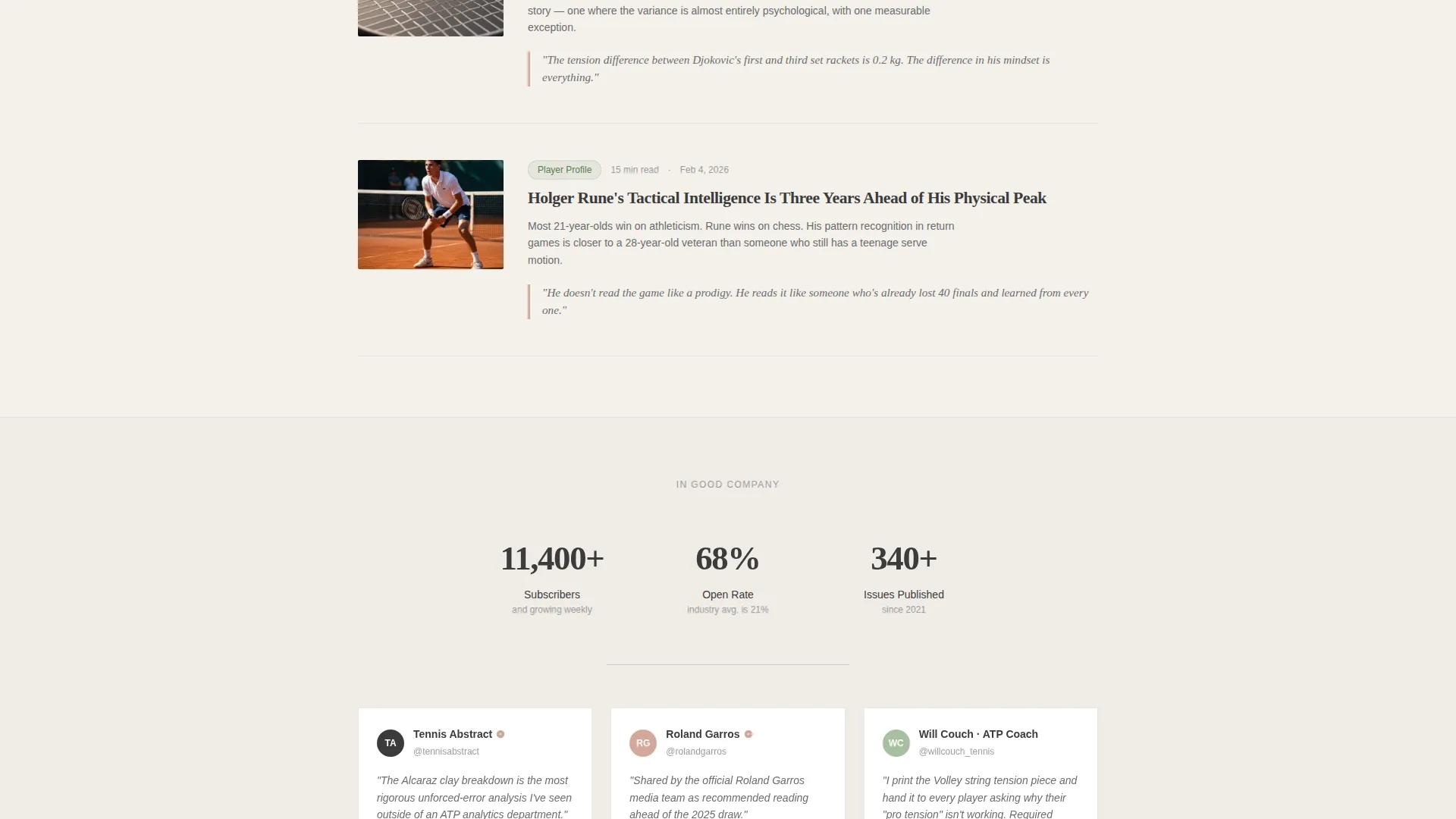 Sports Blog Reviews & Social Proof Website Template