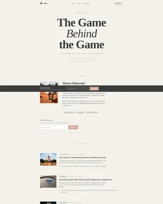 Sports Blog Reviews & Social Proof Website Template