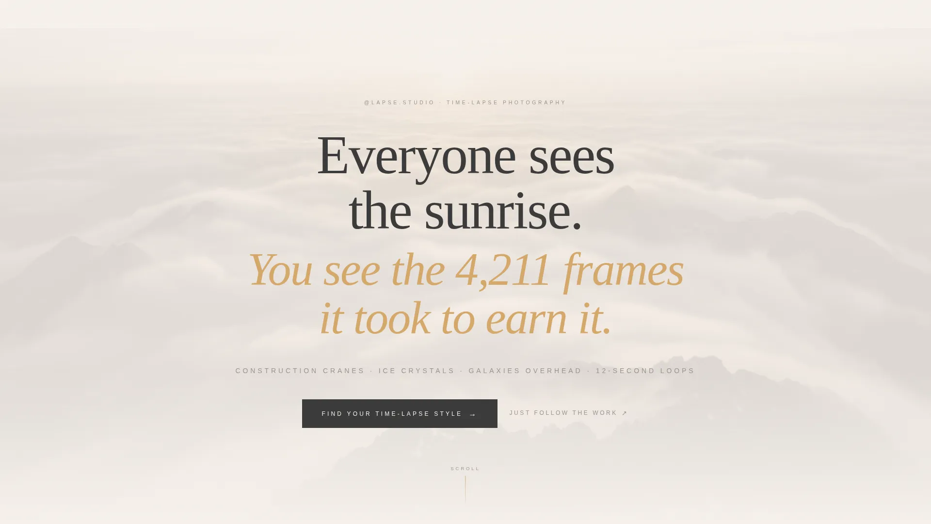 Time-Lapse Photography Content Blog Website Template