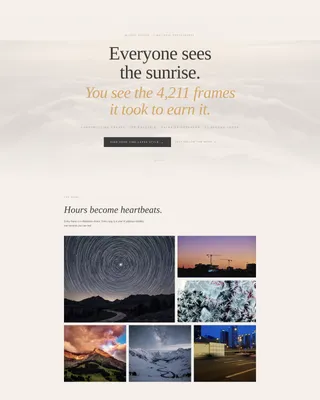 Time-Lapse Photography Content Blog Website Template