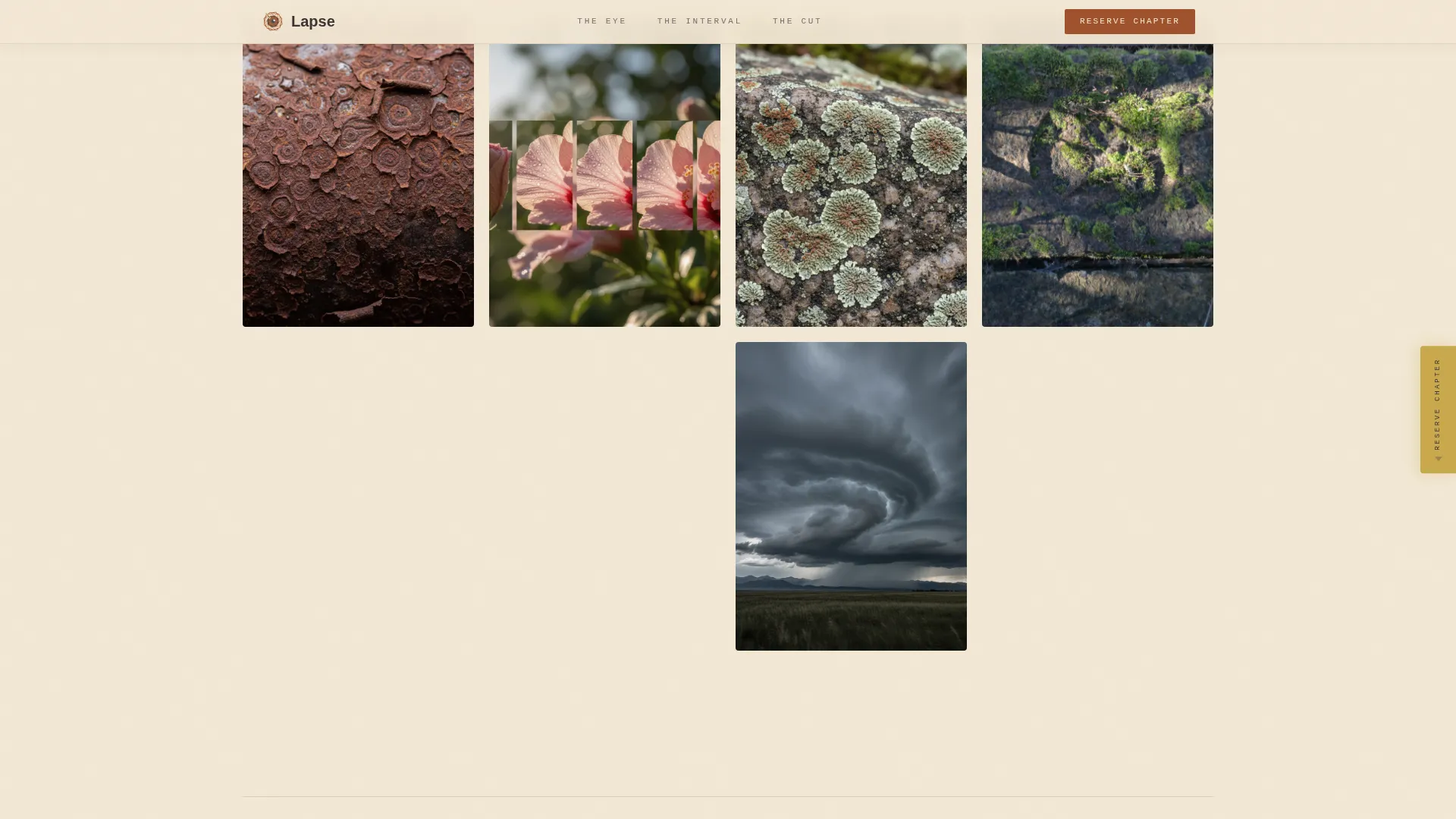 Atelier Time-Lapse Photography Waitlist Landing Page