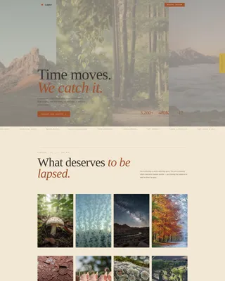 Atelier Time-Lapse Photography Waitlist Landing Page