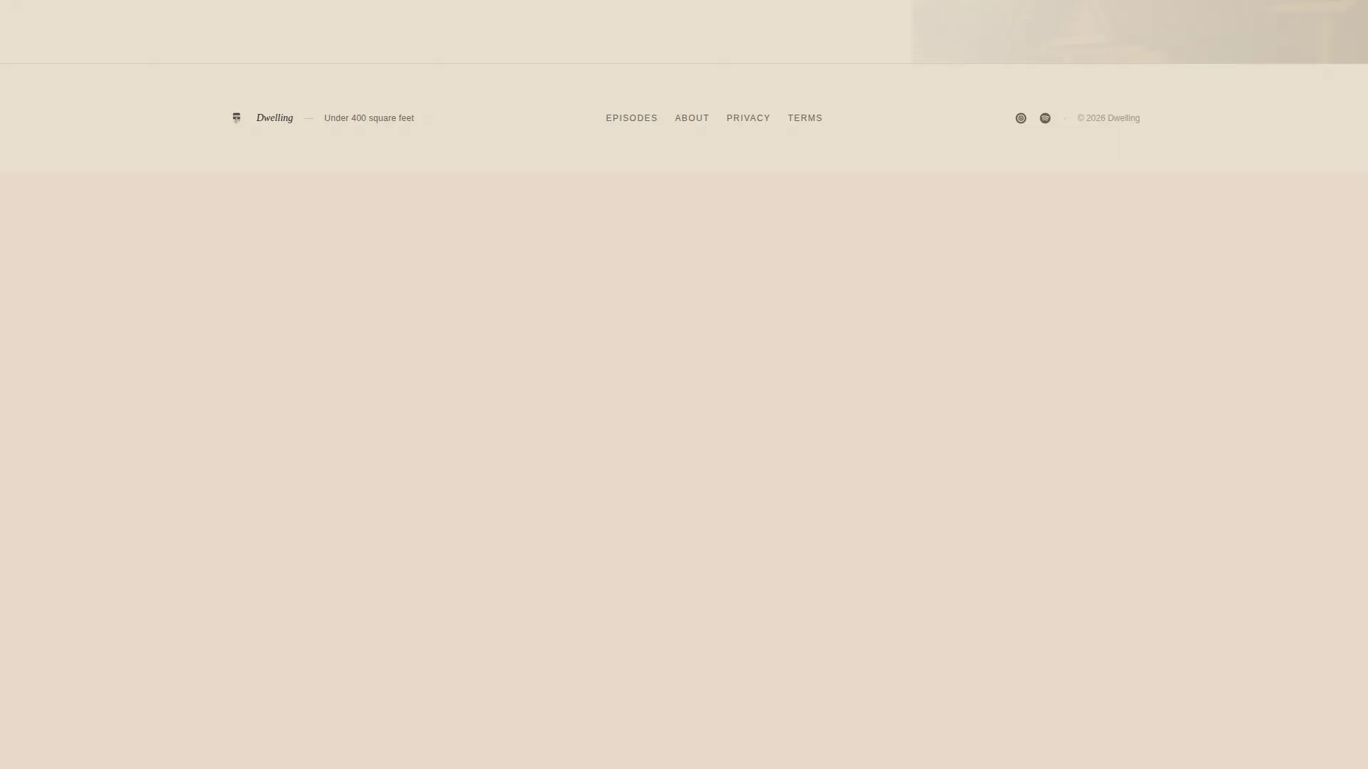 Tiny House Living Podcast Landing Page Template