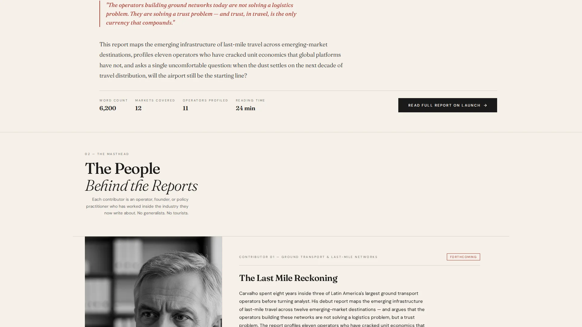 Travel Blog & Media Pre-Launch & Coming Soon Website Template