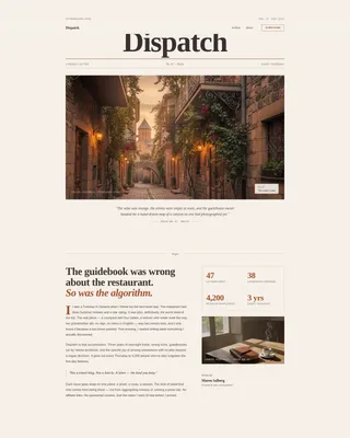 Complete Travel Blog & Media Blog & Content Website Template
