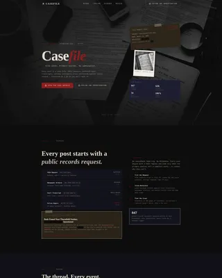 True Crime Analysis Landing Page Template