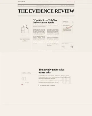 True Crime Analysis Course Landing Page Template