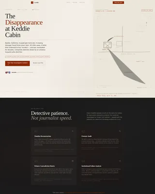 True Crime Analysis Landing Page Template