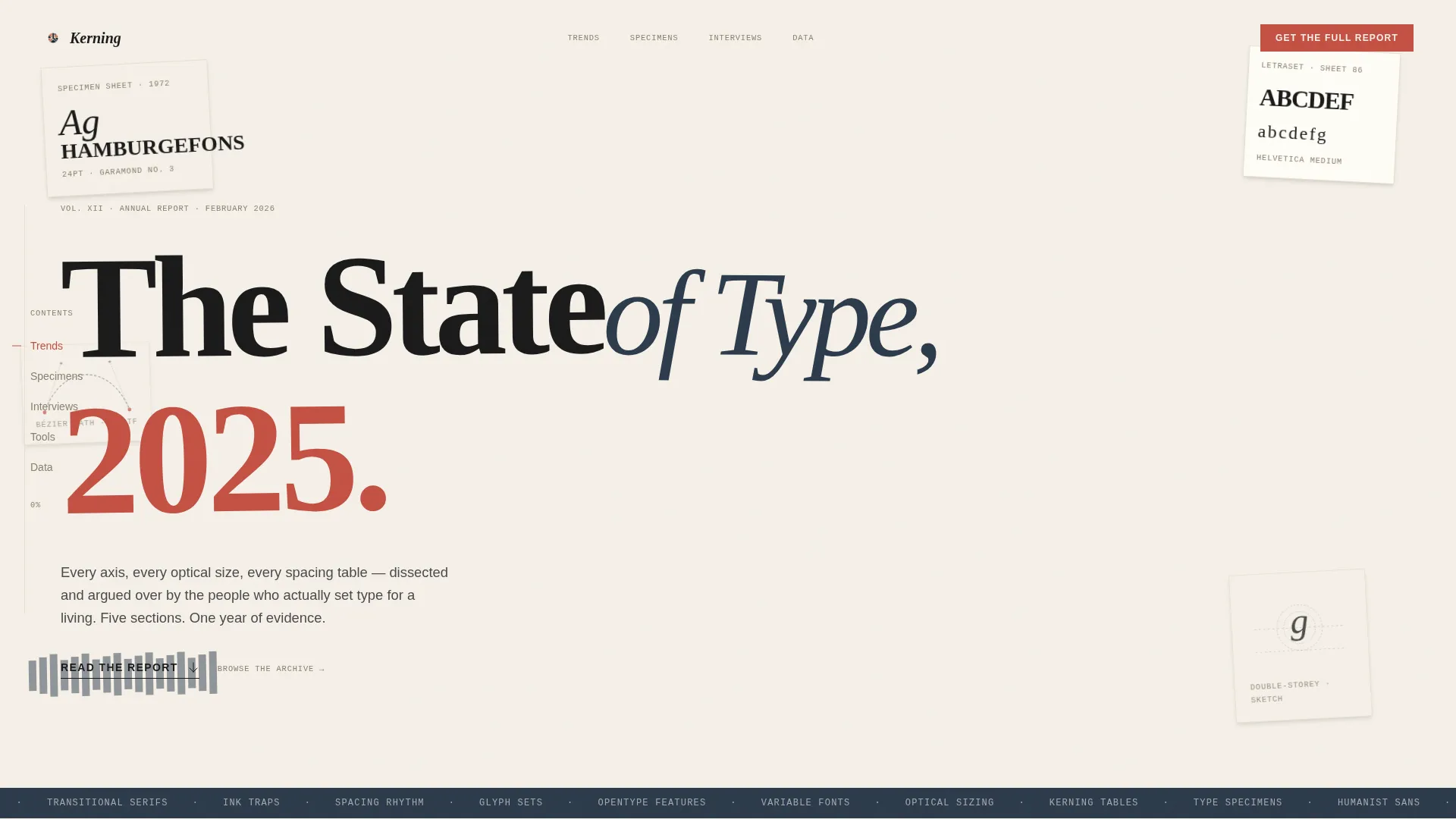Artisan Typography Blog Landing Page Template
