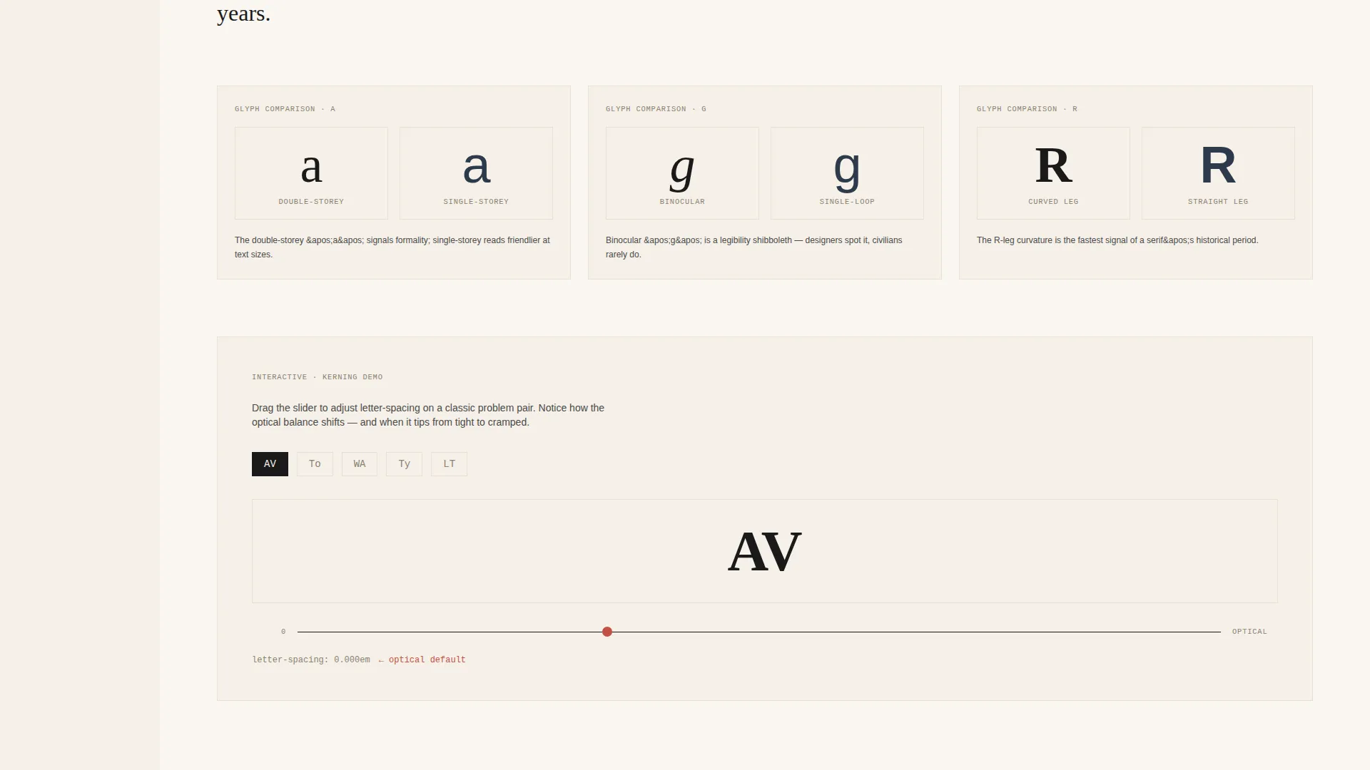 Artisan Typography Blog Landing Page Template
