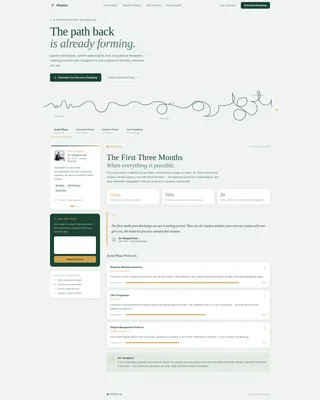 Stroke Recovery Telehealth Landing Page Template
